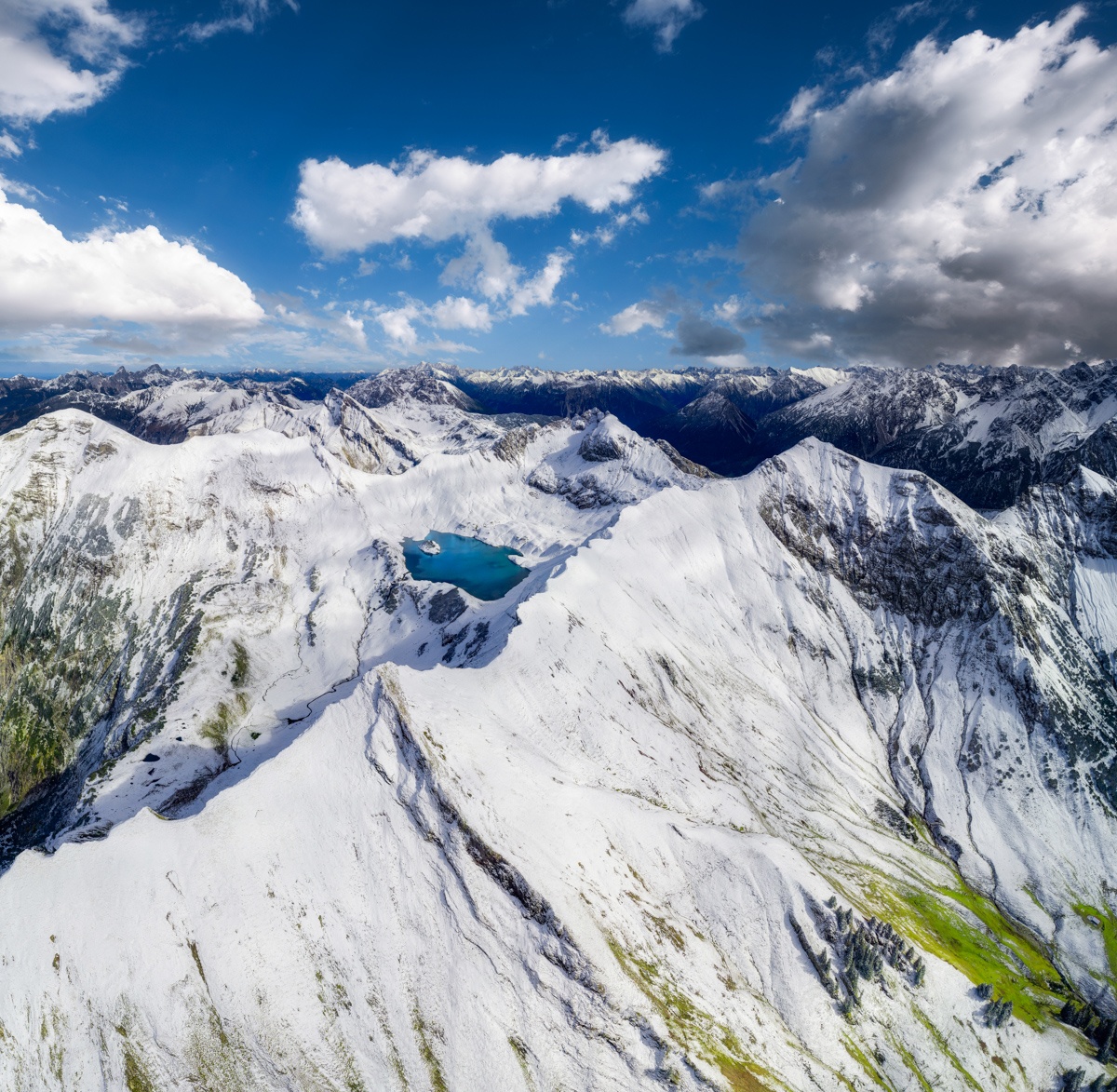 bergbild - 0770 - 7d68334b 1 Bergbilder berg bilder Allgäu Alpen Berge Hinterstein Winter Schnee verschneit Schrecksee Bergsee Erster Schnee Ponten Bschießer weiß blauer himmel sonne