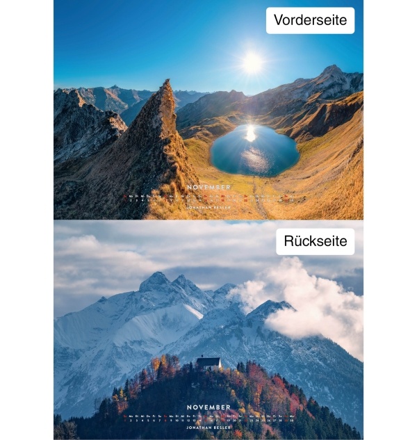 Allgäu Kalender 2026 Monate11