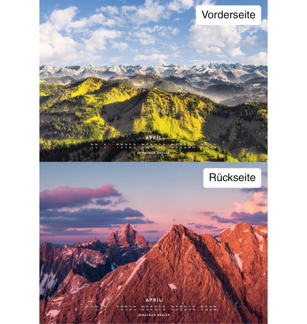 Allgäu Kalender 2026 Monate4