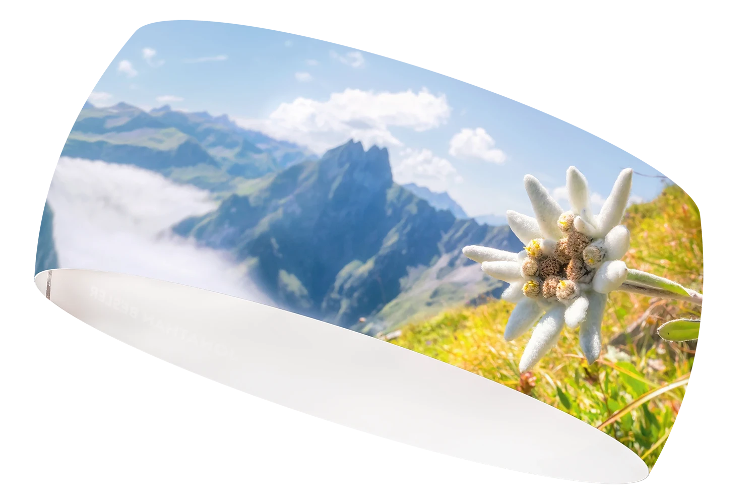 2033 Edelweiss stirnband funktionsstirnband allgäu berge sport radfahren wandern spazieren